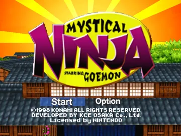 Mystical Ninja Starring Goemon (Europe) screen shot title